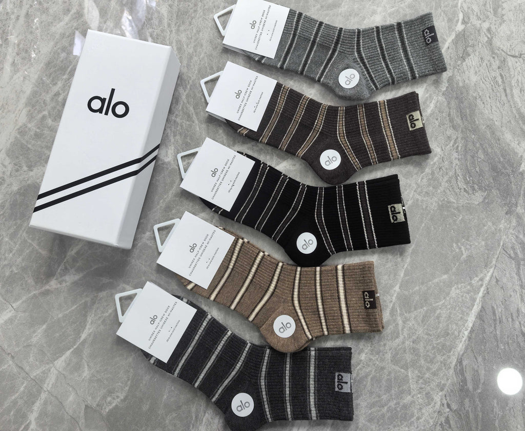 Alo Cotton Crew Socks - 5-Pair Pack