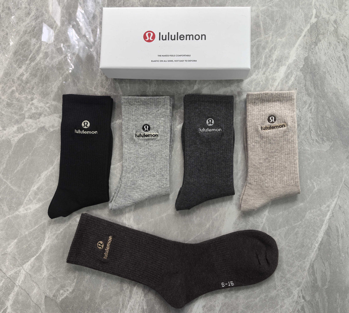 Cotton Crew Socks - 5-Pair Pack
