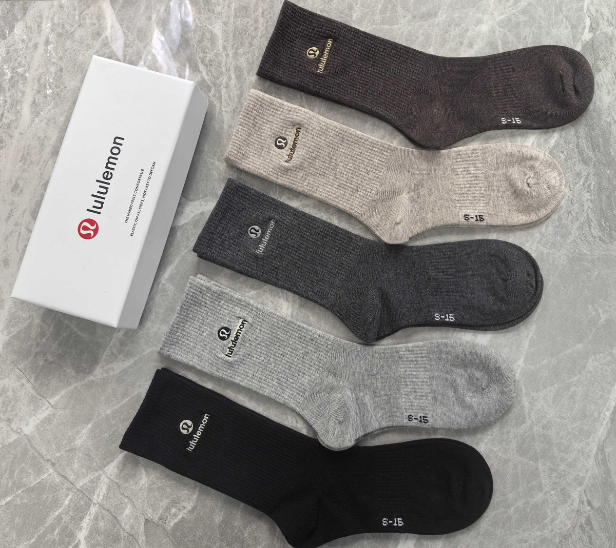 Cotton Crew Socks - 5-Pair Pack