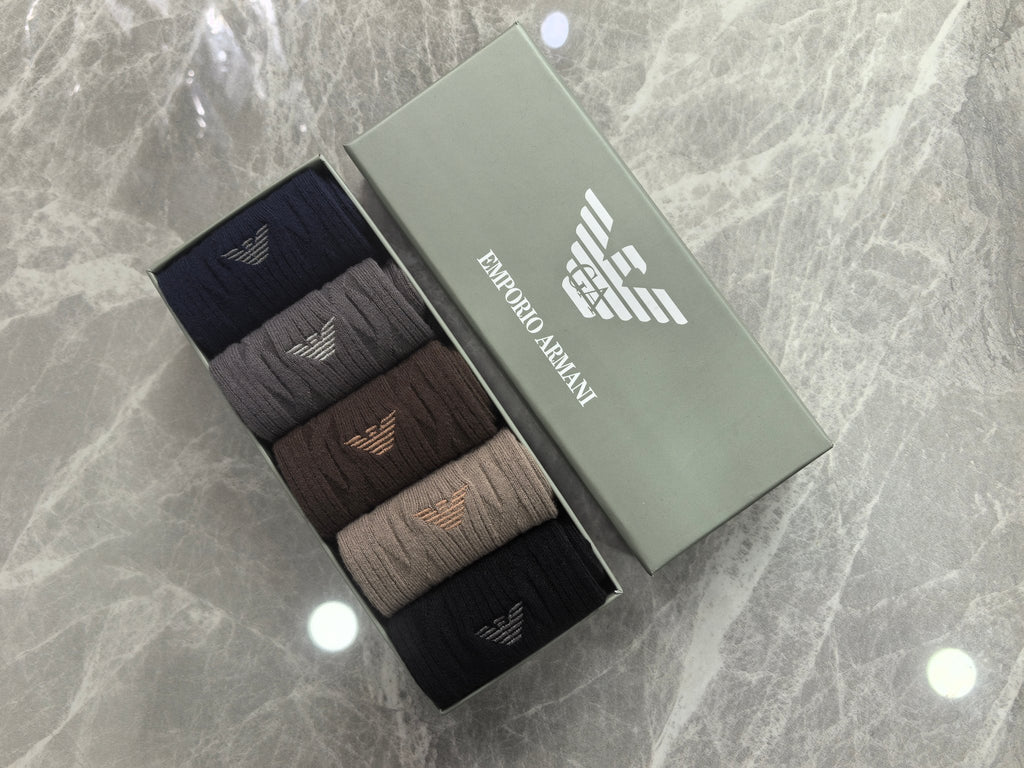 Armani Crew Socks - 5-Pair Pack