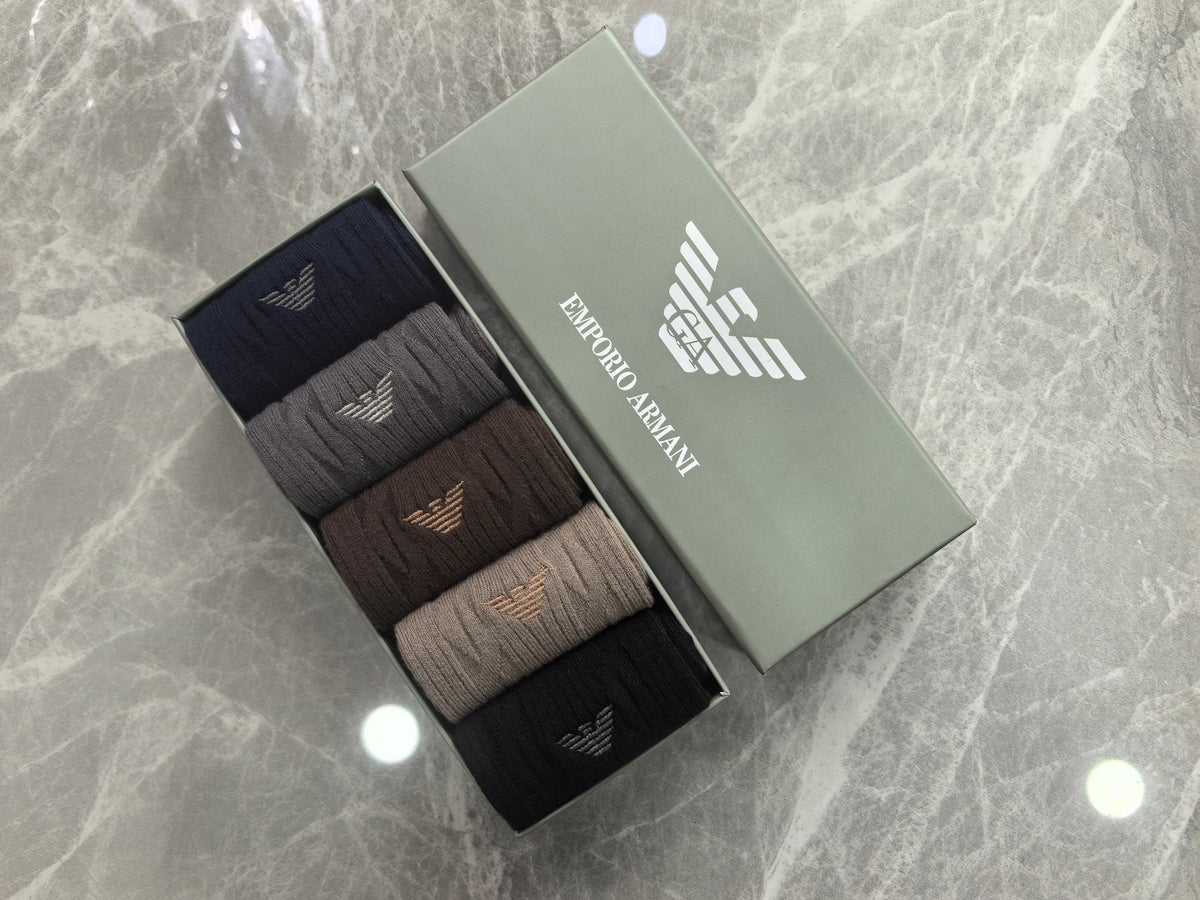 Armani Crew Socks - 5-Pair Pack