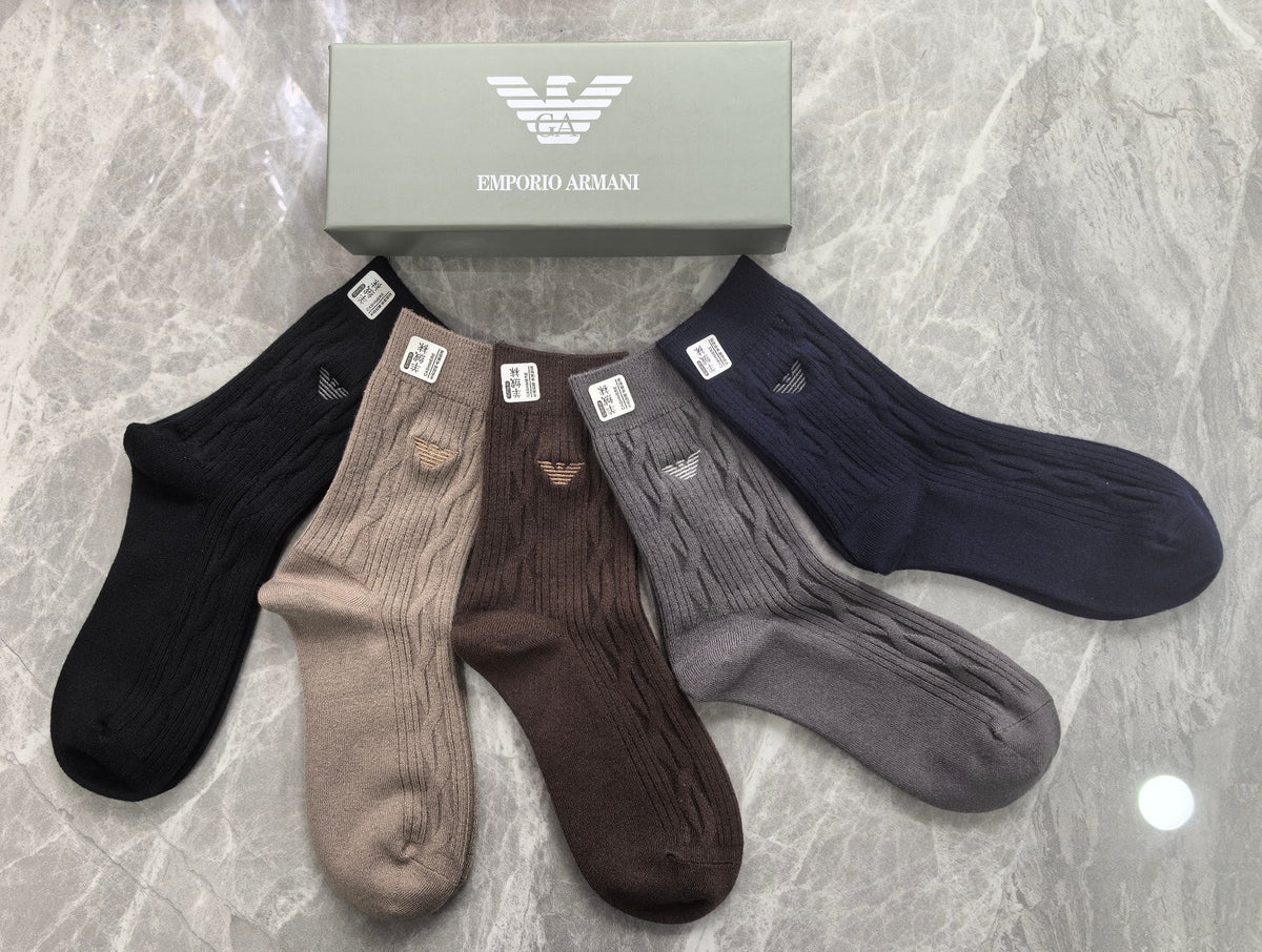Armani Crew Socks - 5-Pair Pack