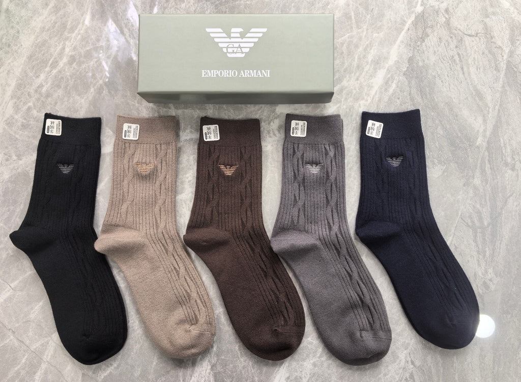 Armani Crew Socks - 5-Pair Pack