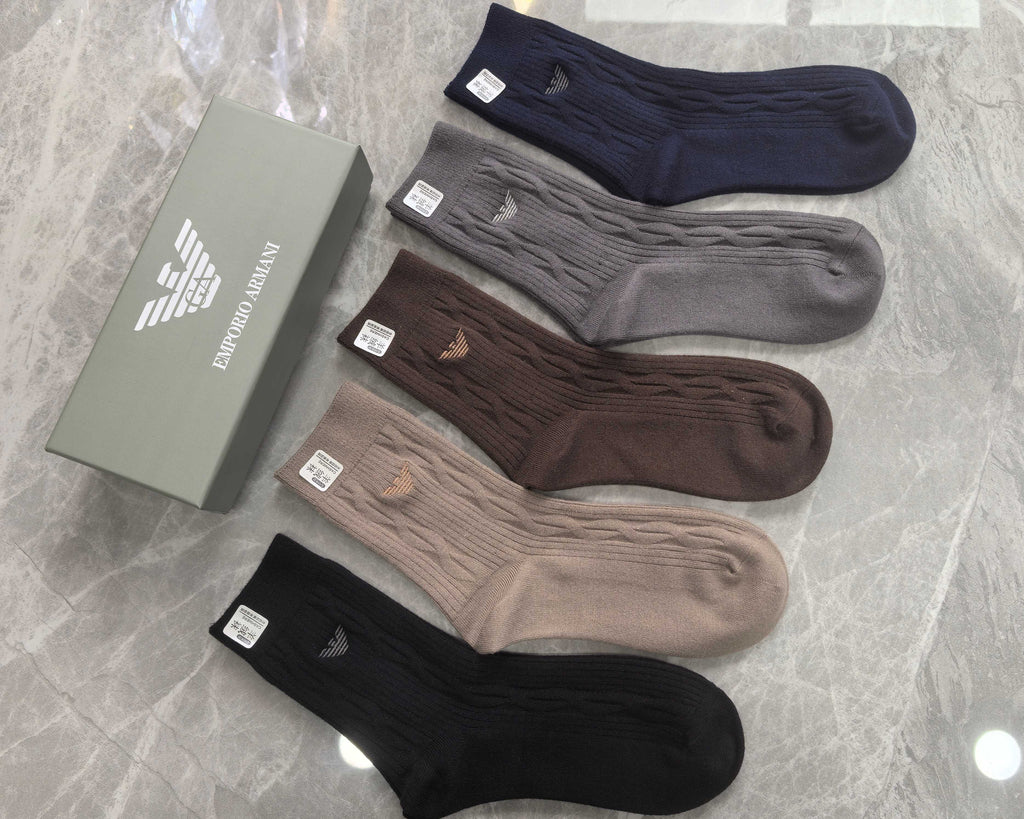 Armani Crew Socks - 5-Pair Pack