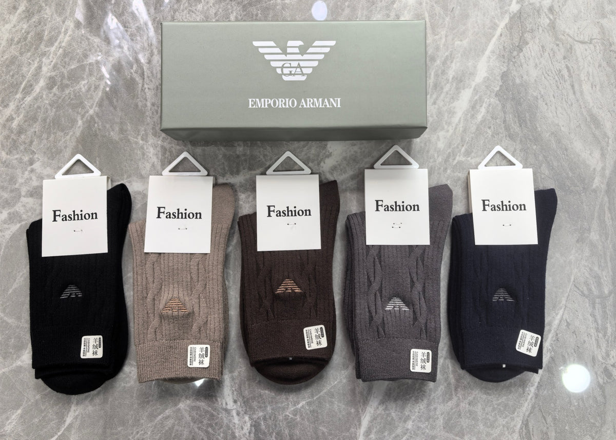Armani Crew Socks - 5-Pair Pack
