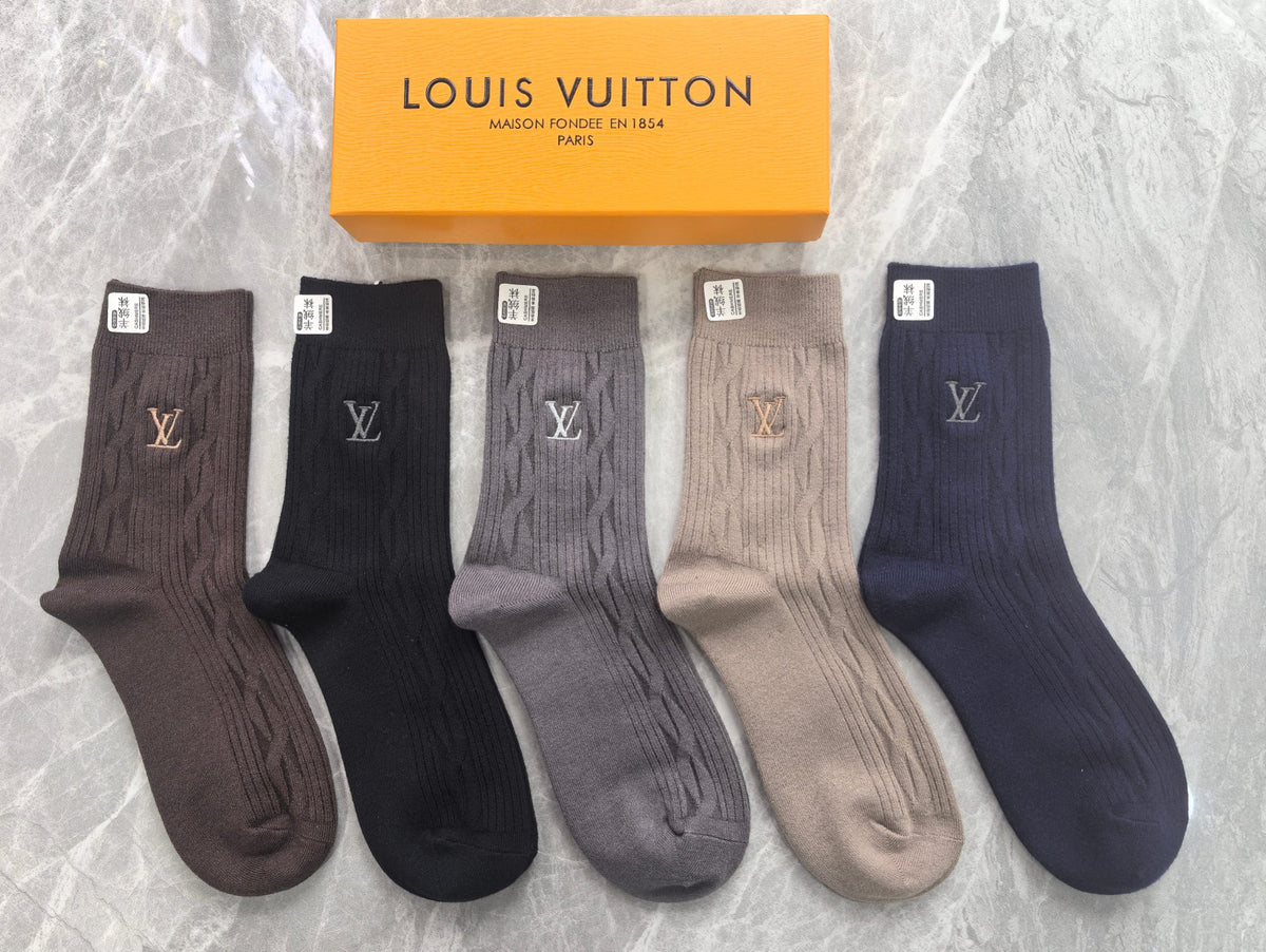 Louis Vuitton Crew Socks - 5-Pair Pack
