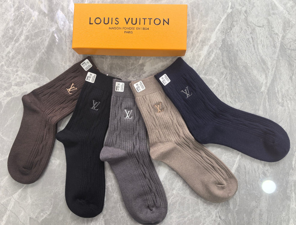 Louis Vuitton Crew Socks - 5-Pair Pack