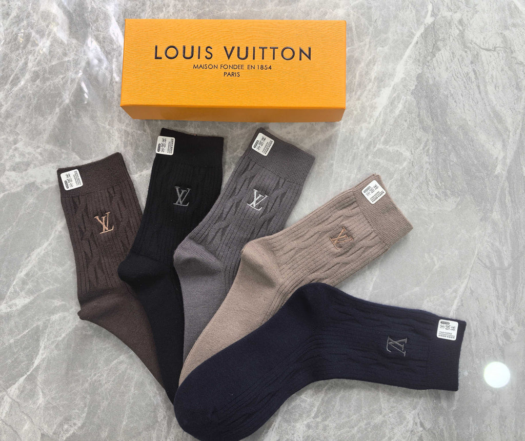 Louis Vuitton Crew Socks - 5-Pair Pack