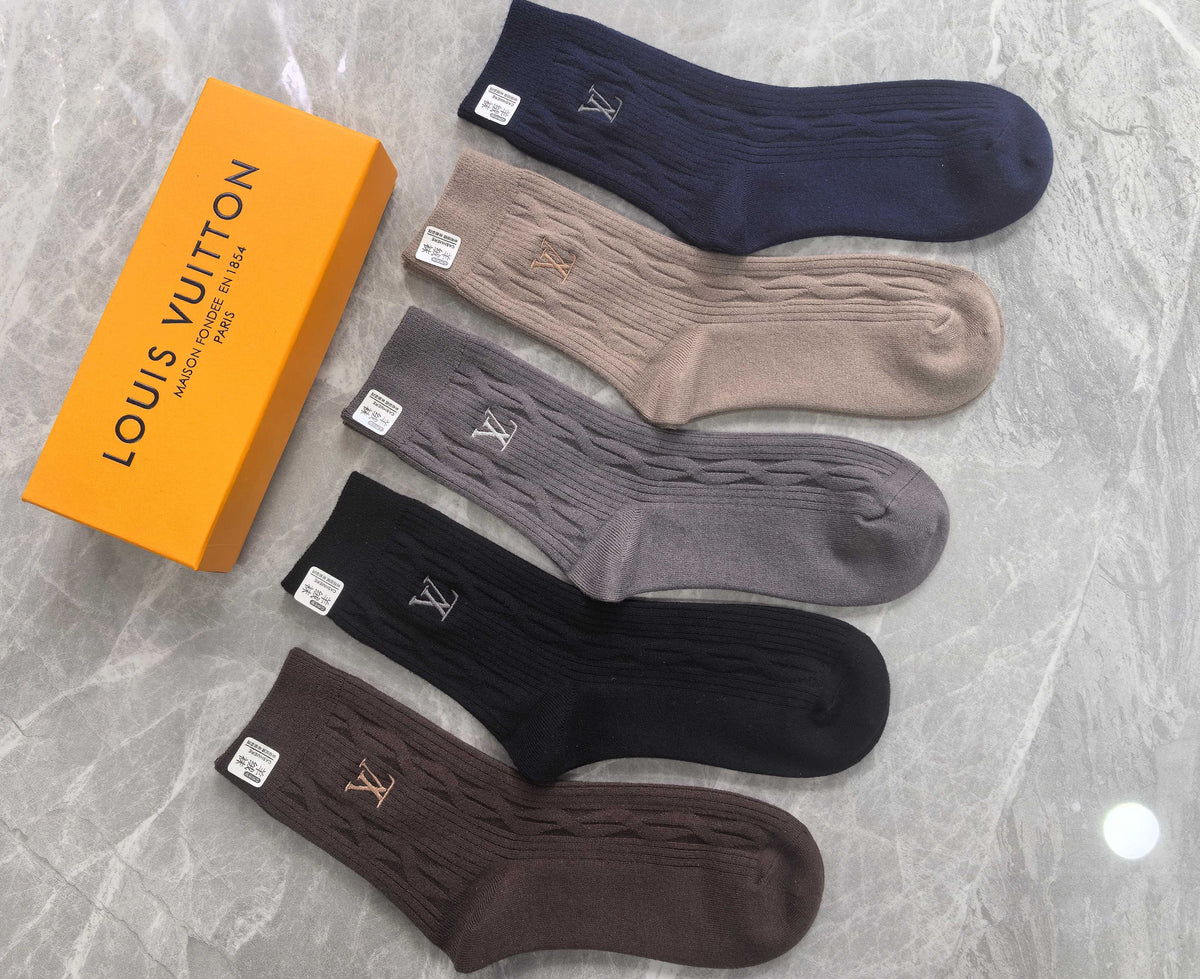Louis Vuitton Crew Socks - 5-Pair Pack