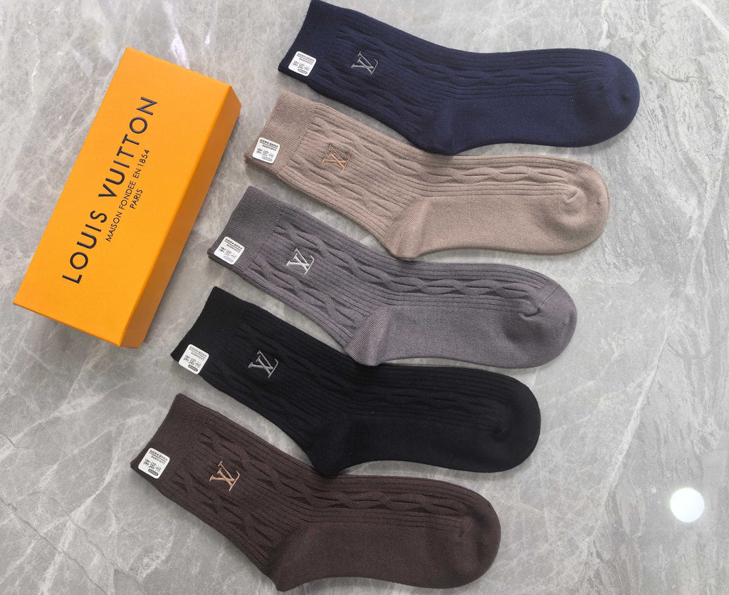Louis Vuitton Crew Socks - 5-Pair Pack