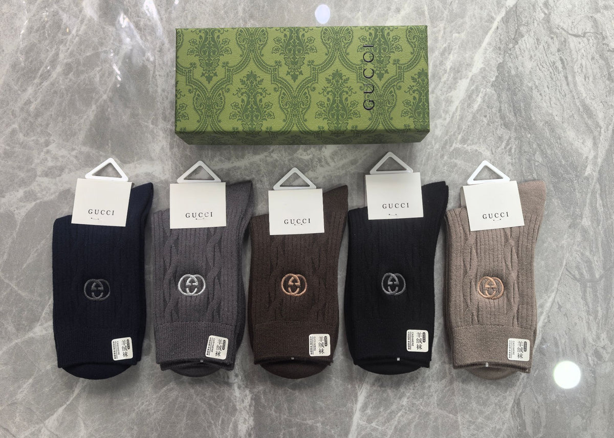 Gucci Crew Socks - 5-Pair Pack