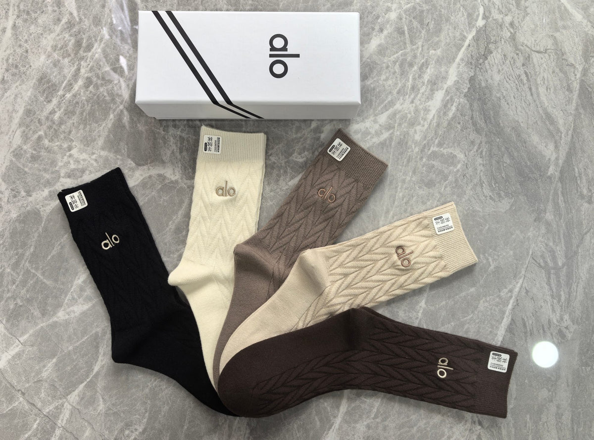 Alo Crew Socks - 5-Pair Pack
