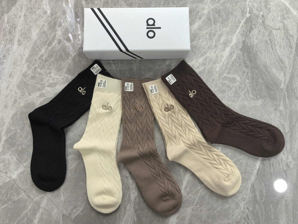 Alo Crew Socks - 5-Pair Pack