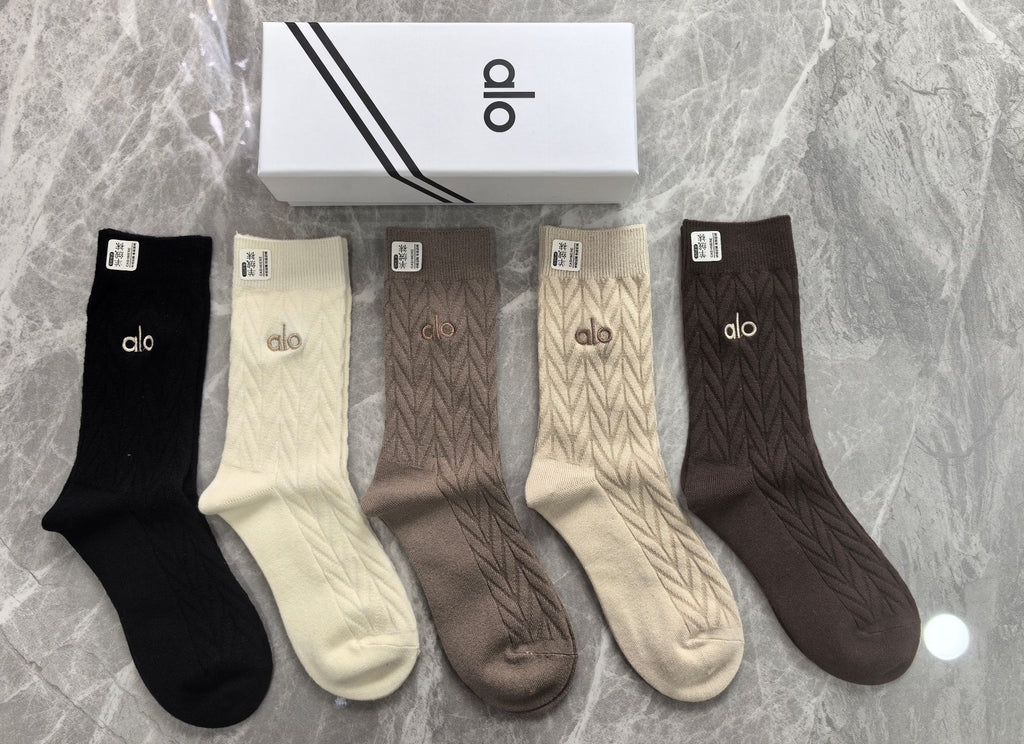 Alo Crew Socks - 5-Pair Pack