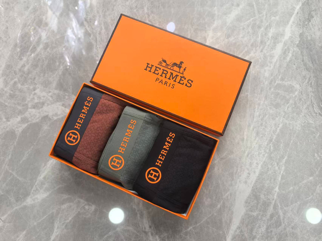Hermes Men's Boxer Briefs - 3-Piece Box