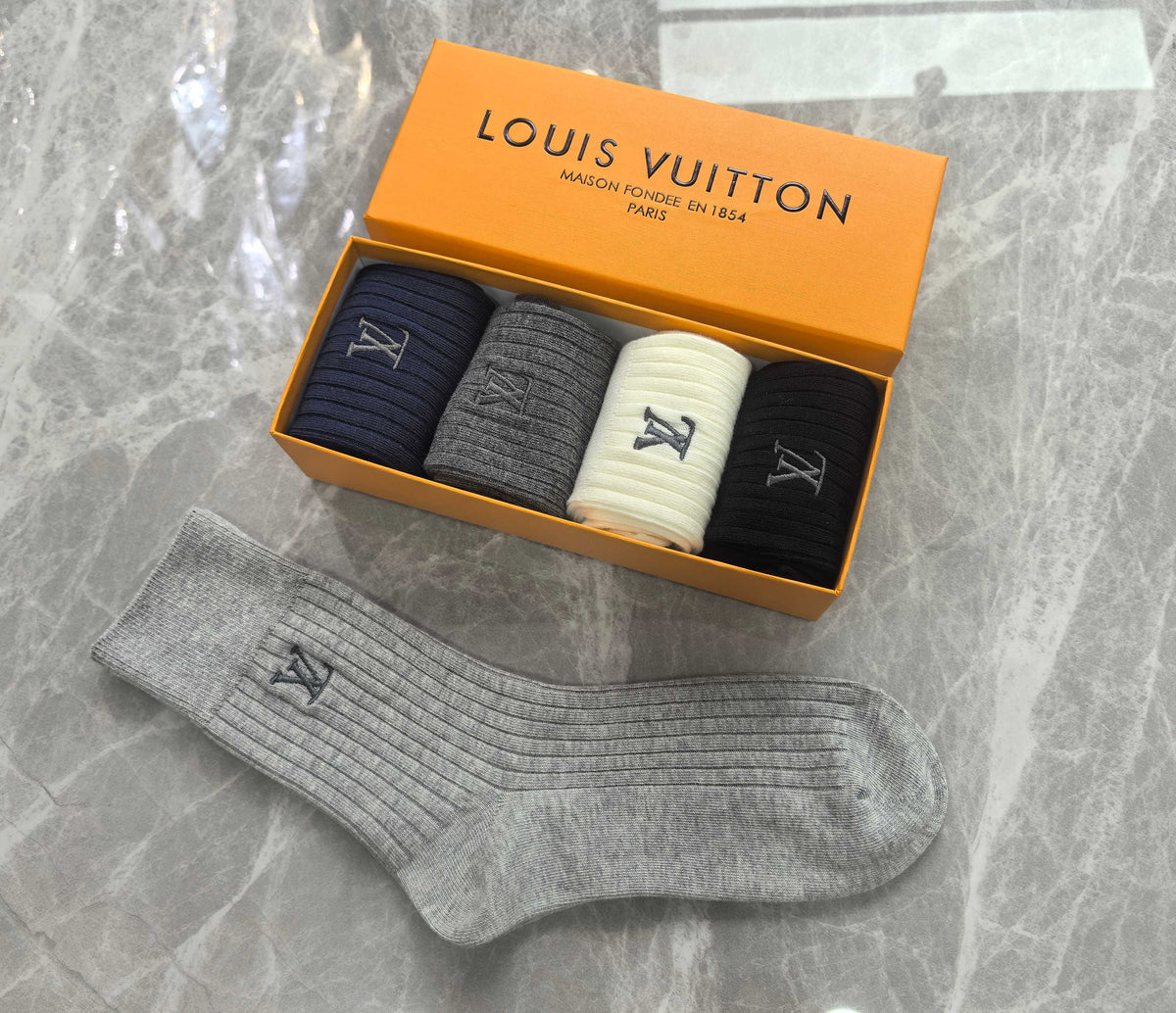 Louis Vuitton Cotton Short Socks - 5-Pair Pack