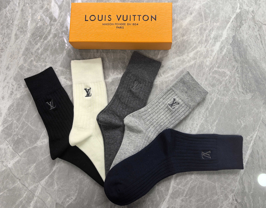 Louis Vuitton Cotton Short Socks - 5-Pair Pack