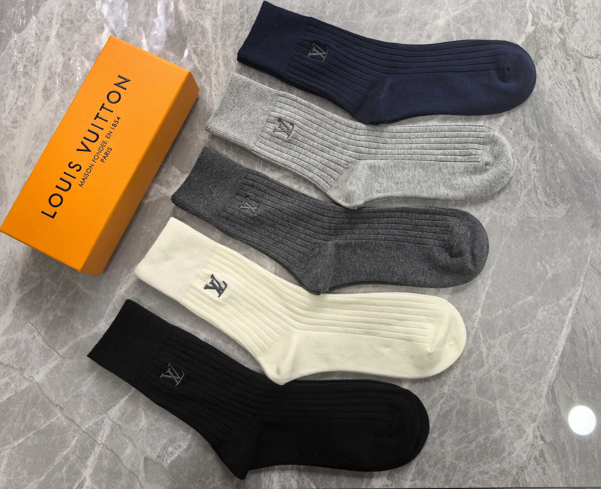 Louis Vuitton Cotton Short Socks - 5-Pair Pack