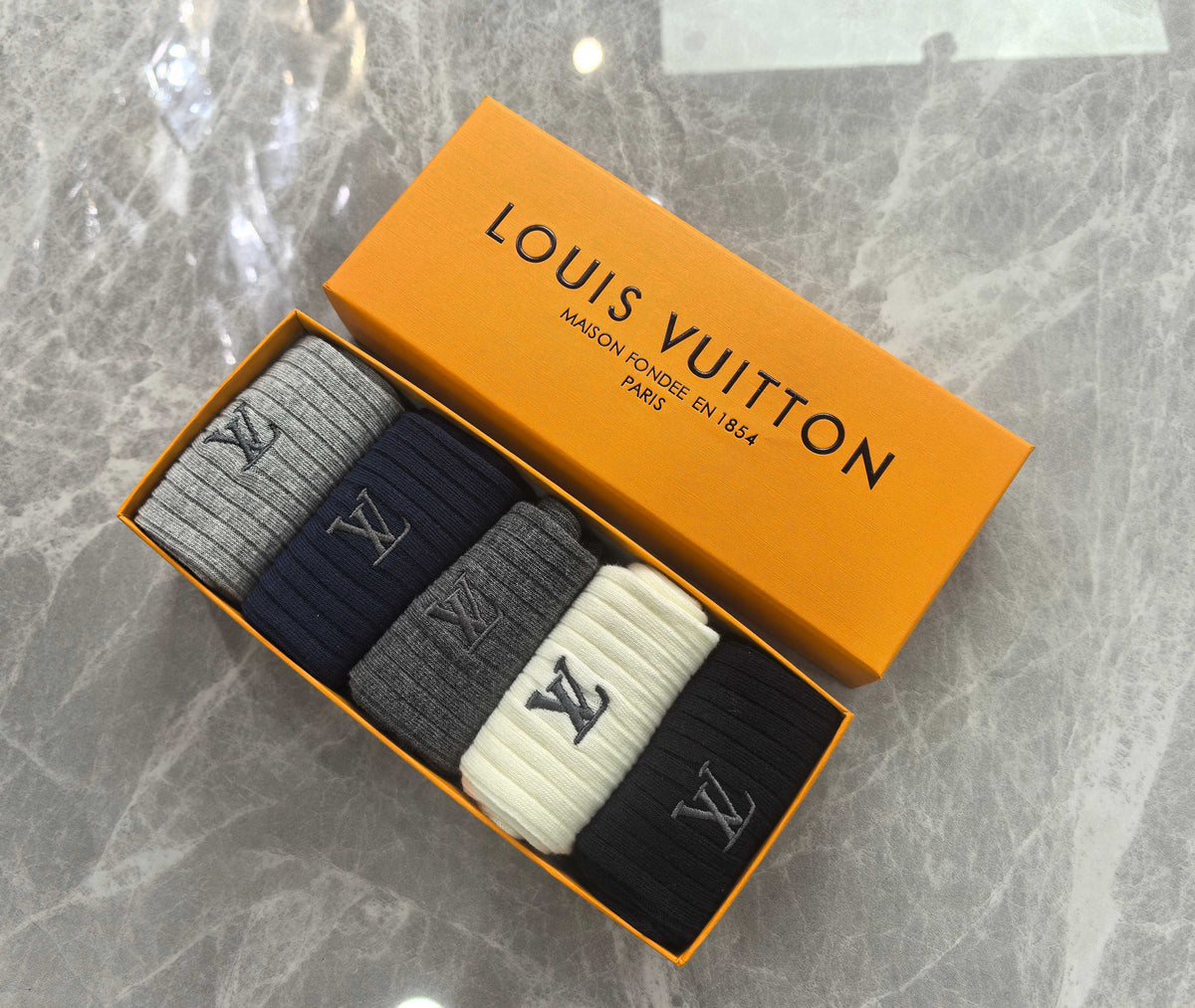 Louis Vuitton Cotton Crew Socks - 5-Pair Pack