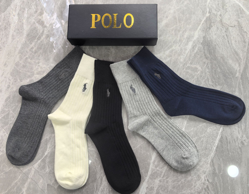 Cotton Crew Socks - 5-Pair Pack