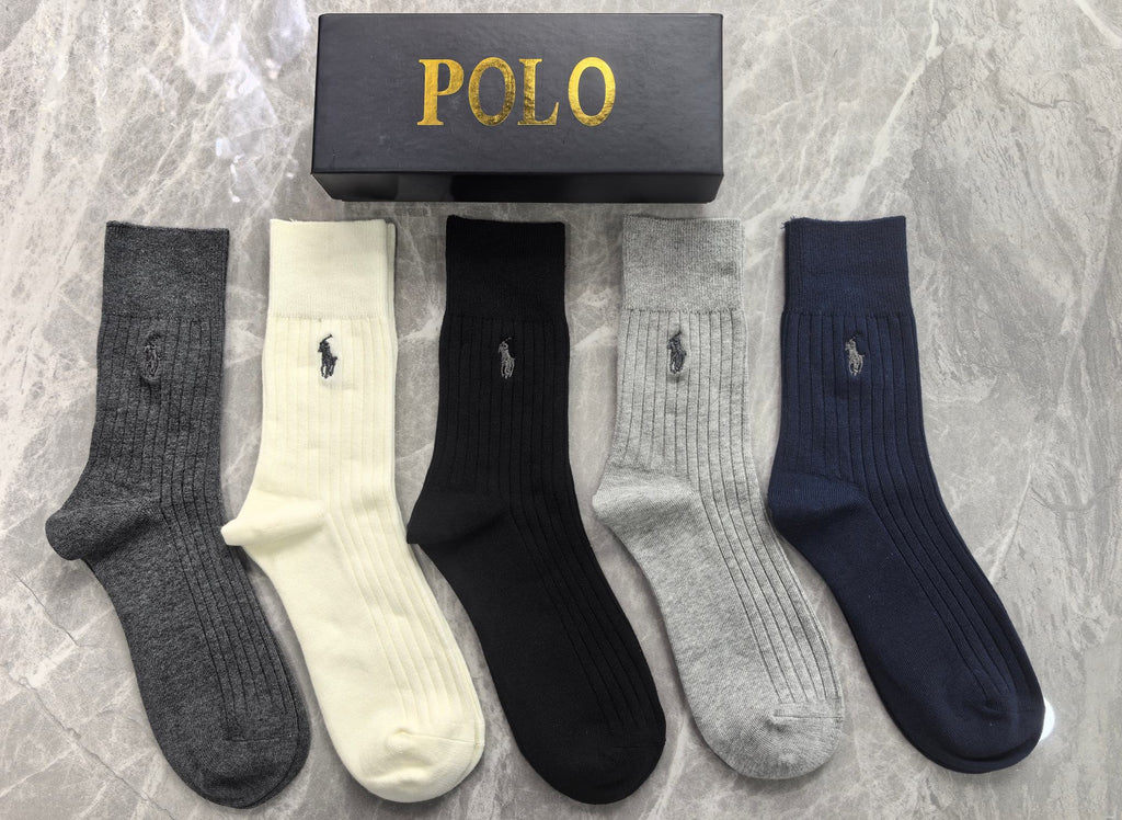 Cotton Crew Socks - 5-Pair Pack