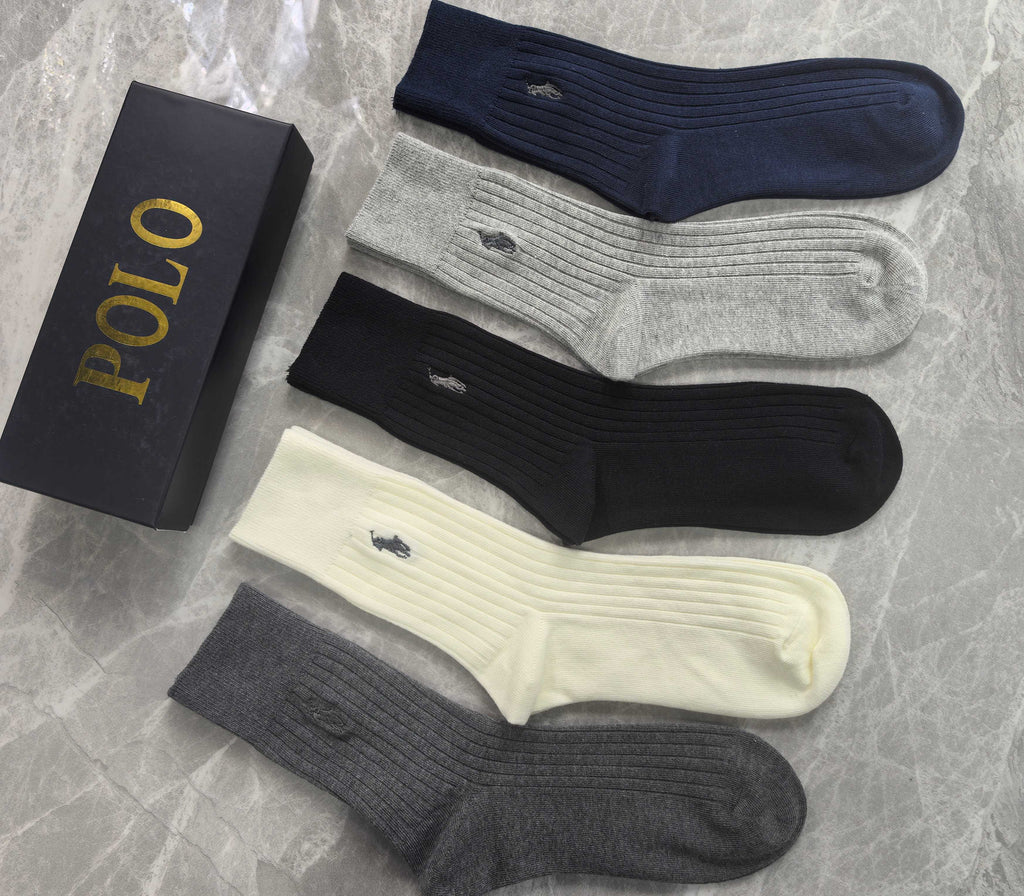 Cotton Crew Socks - 5-Pair Pack