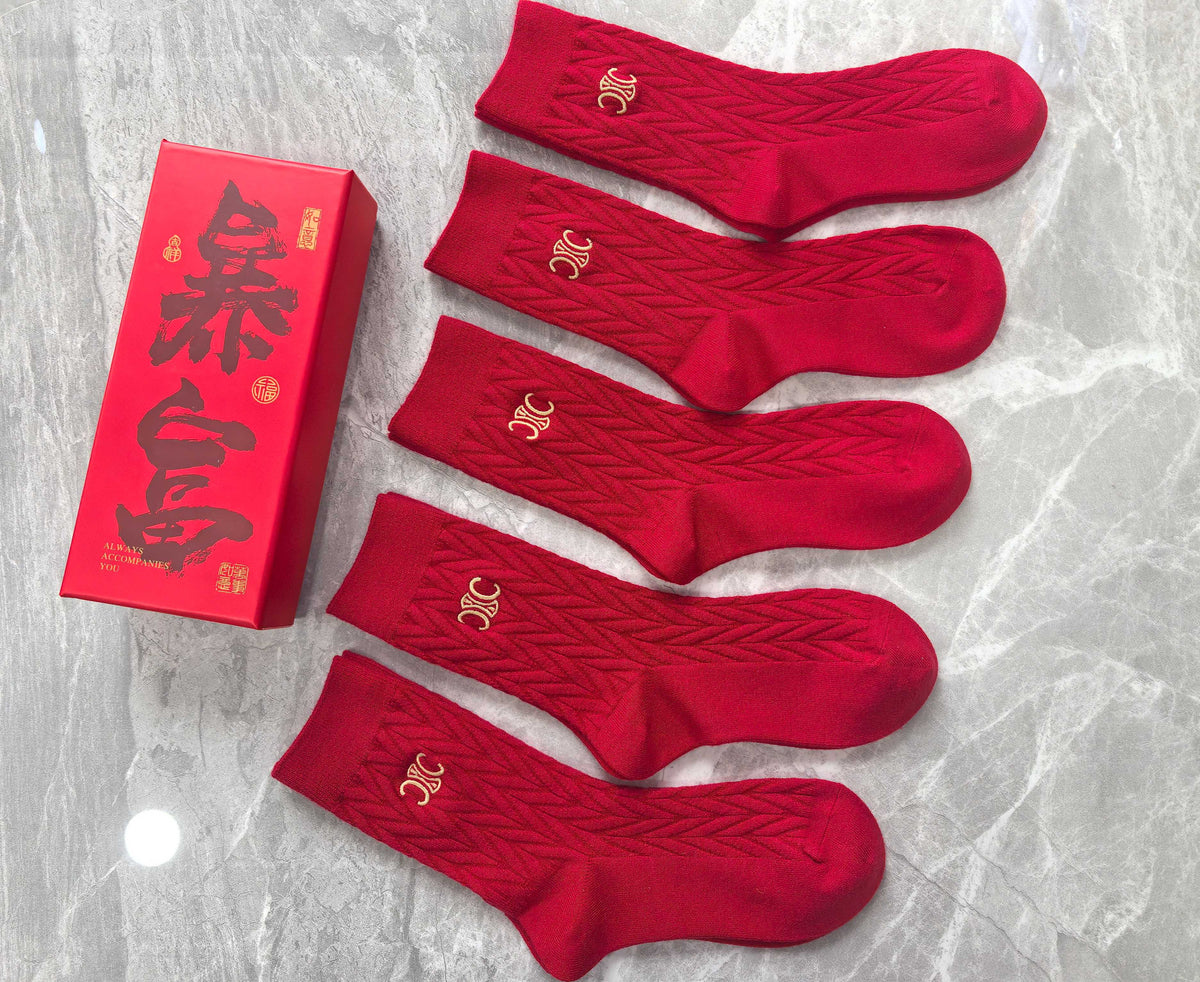 Cotton Crew Socks - 5-Pair Pack