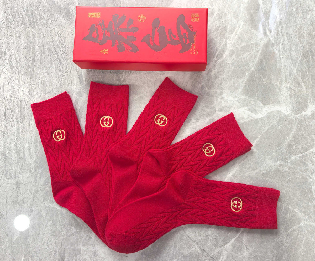 Cotton Crew Socks - 5-Pair Pack