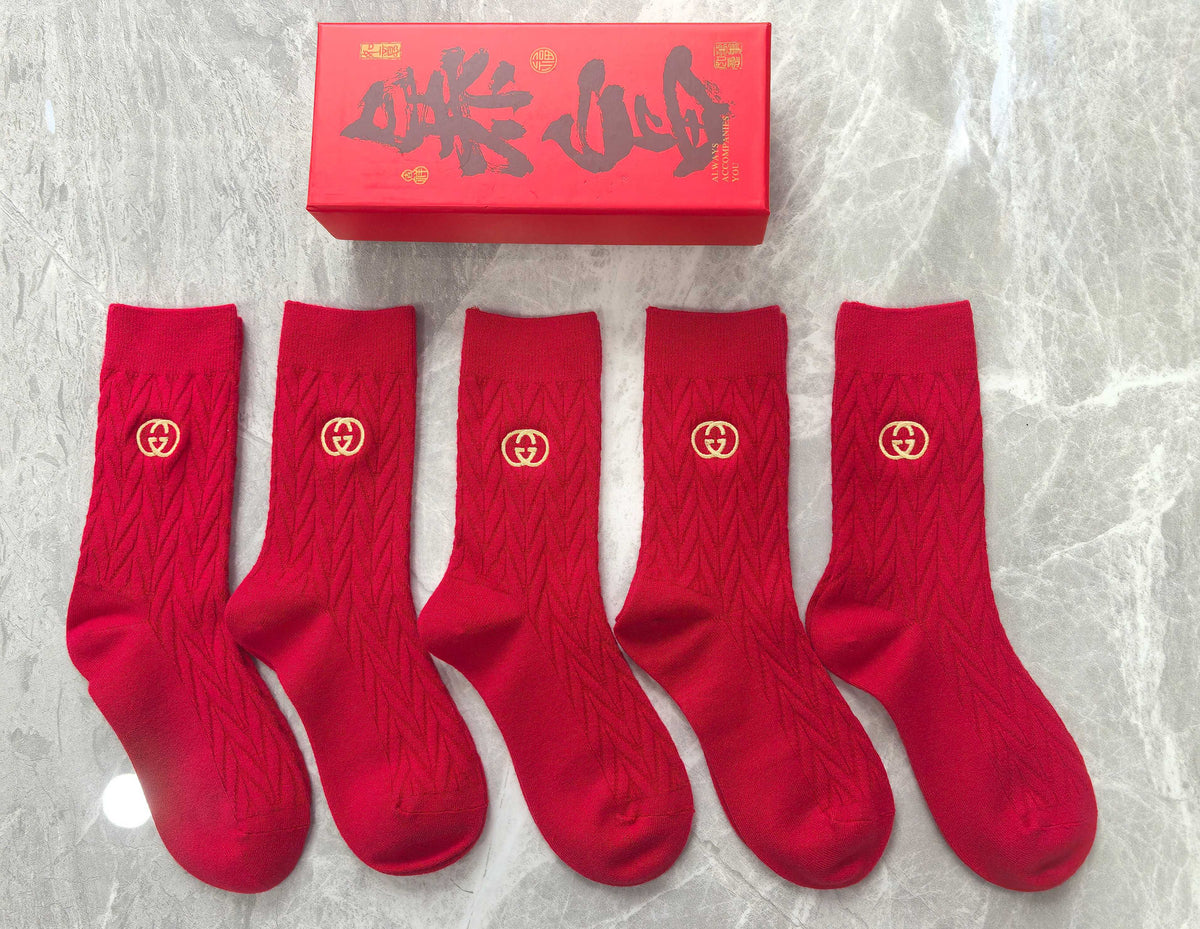 Cotton Crew Socks - 5-Pair Pack
