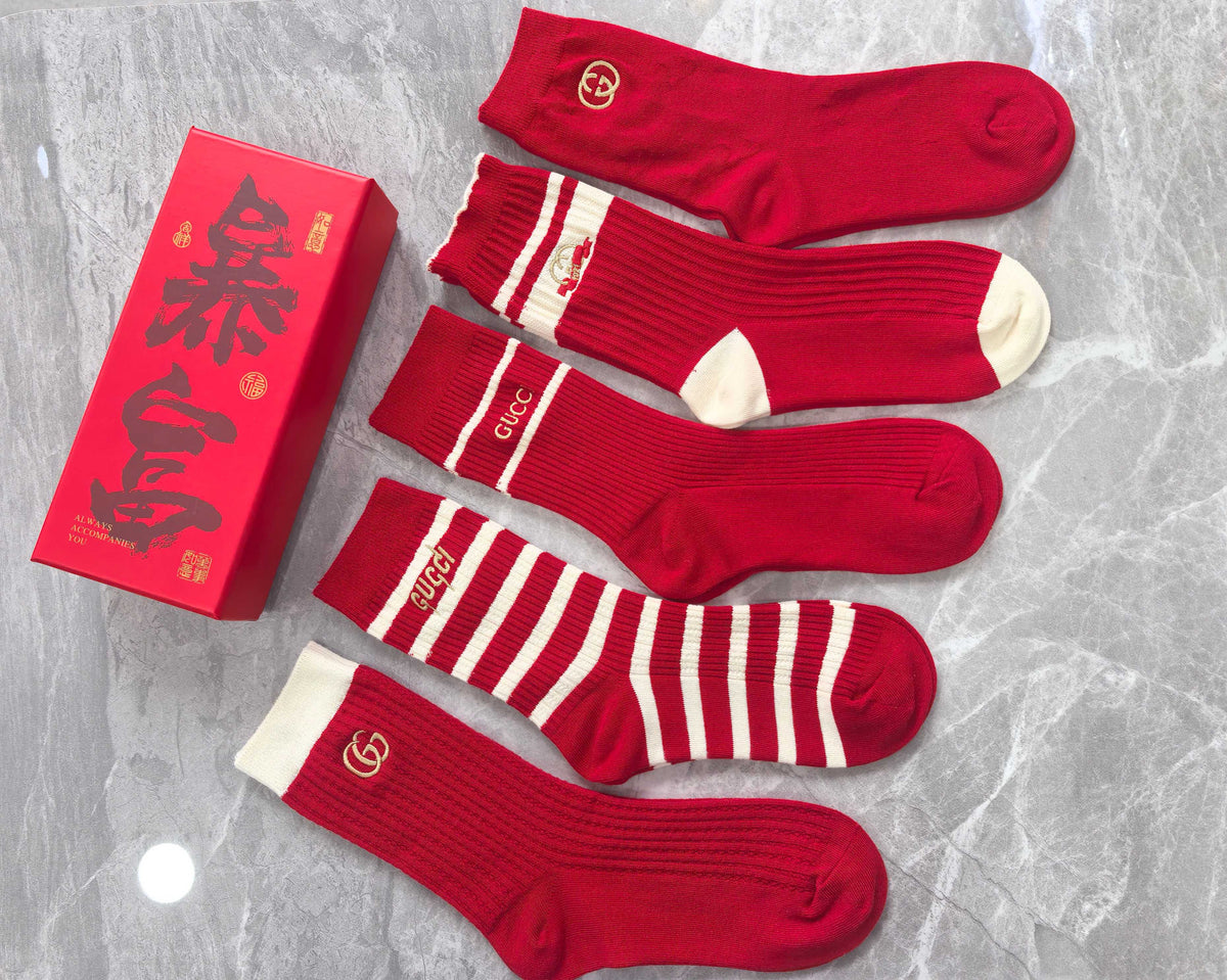 Cotton Crew Socks - 5-Pair Pack