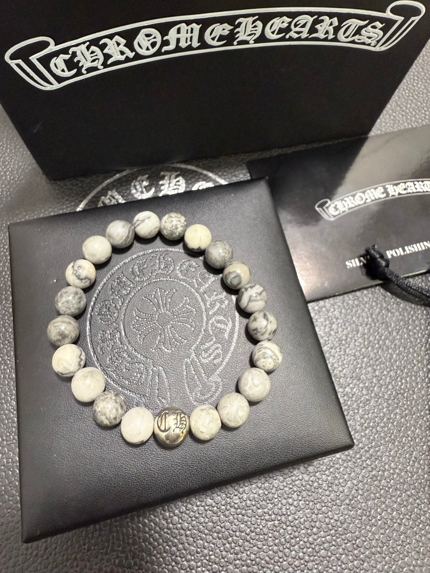 Gothic Emblem Jewelry Accessory in Antique Silver-Tone – Design 05 front product view