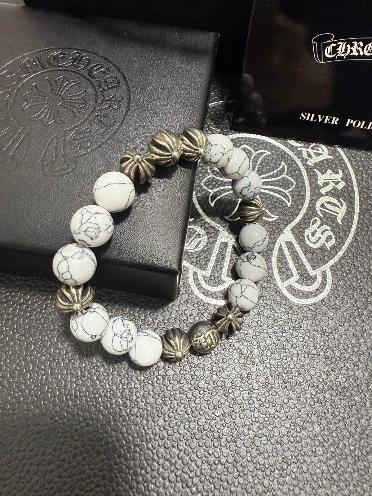 Gothic Emblem Jewelry Accessory in Antique Silver-Tone – Design 08 front product view