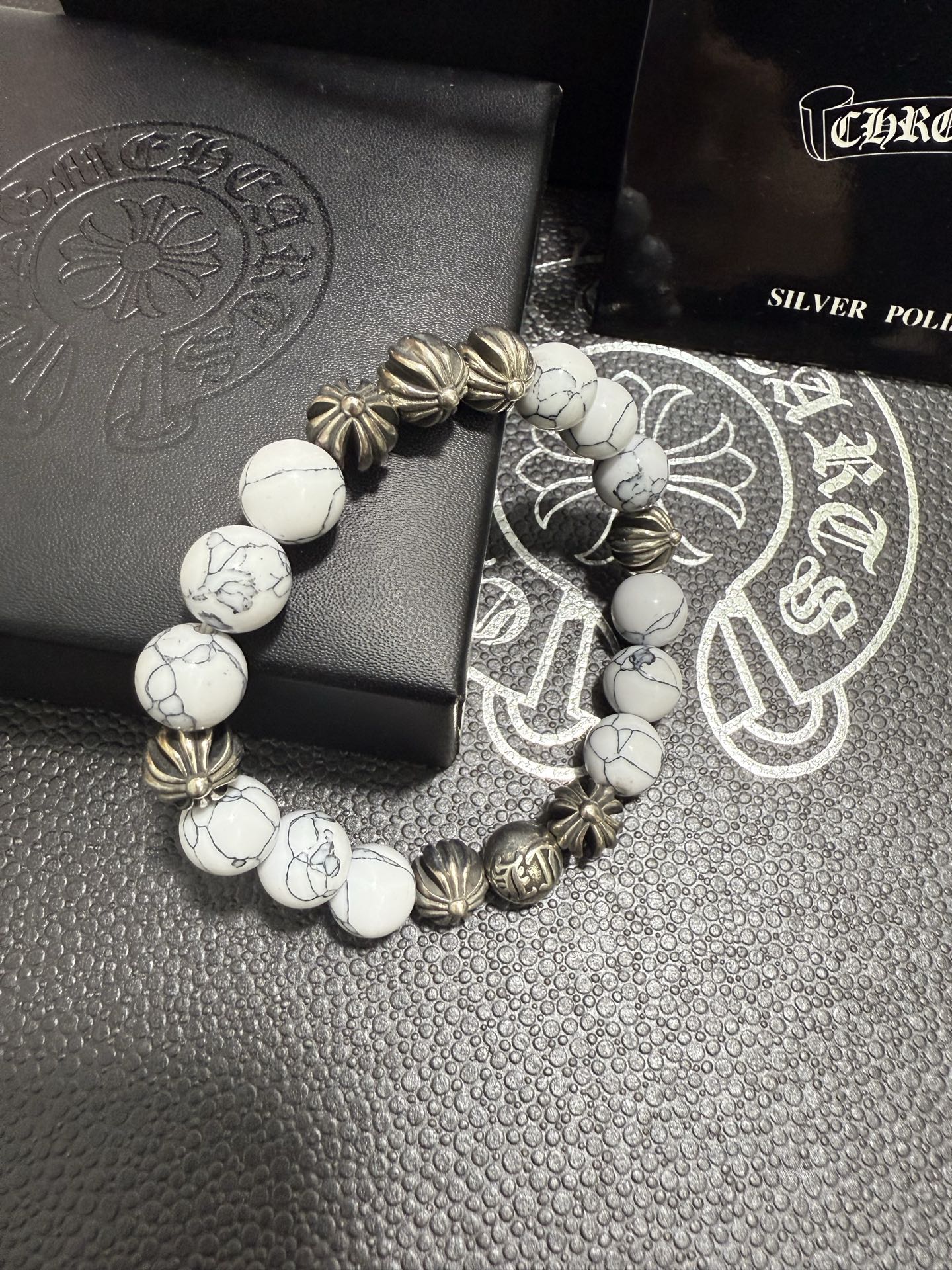Gothic Emblem Jewelry Accessory in Antique Silver-Tone – Design 08 front product view
