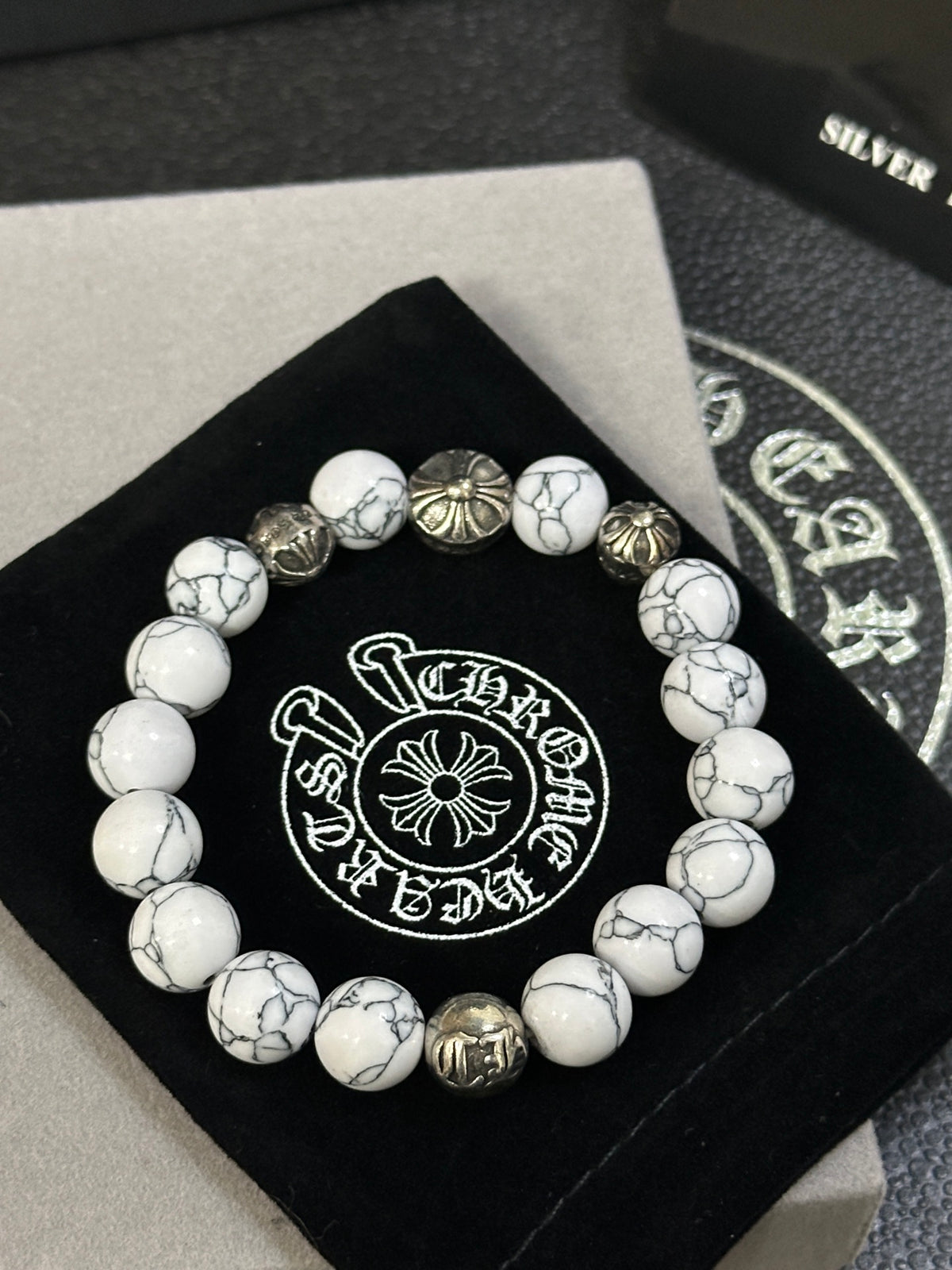 Gothic Emblem Jewelry Accessory in Antique Silver-Tone – Design 10 styled product view