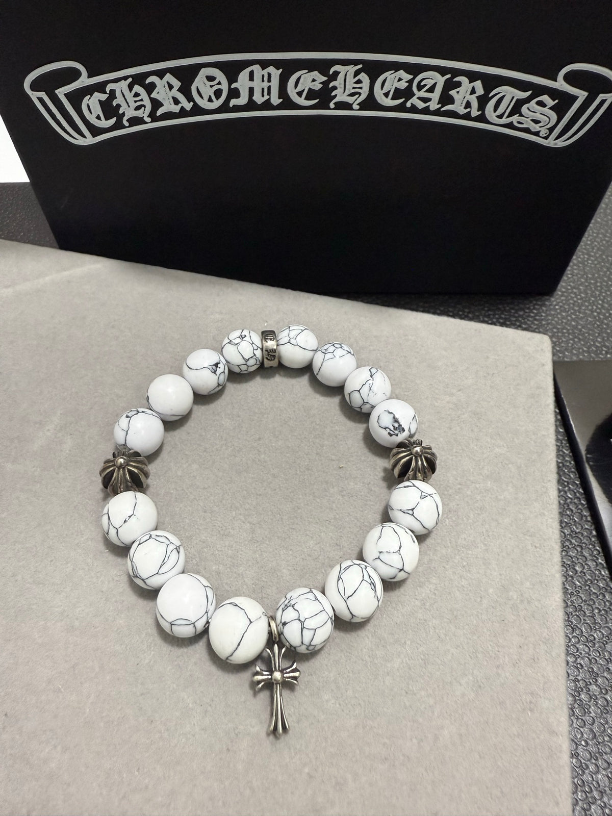 Gothic Emblem Jewelry Accessory in Antique Silver-Tone – Design 12 detail view