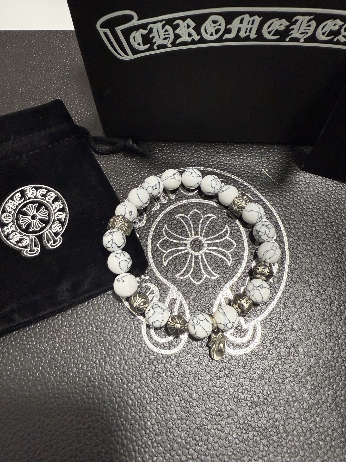 Gothic Emblem Jewelry Accessory in Antique Silver-Tone – Design 13 side detail