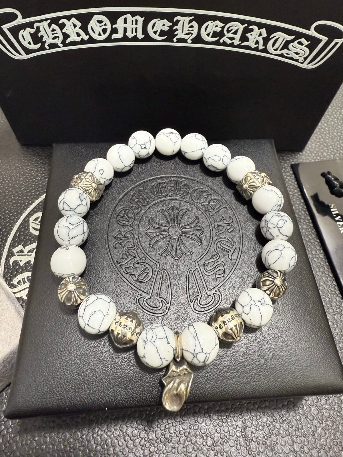 Gothic Emblem Jewelry Accessory in Antique Silver-Tone – Design 13 front product view