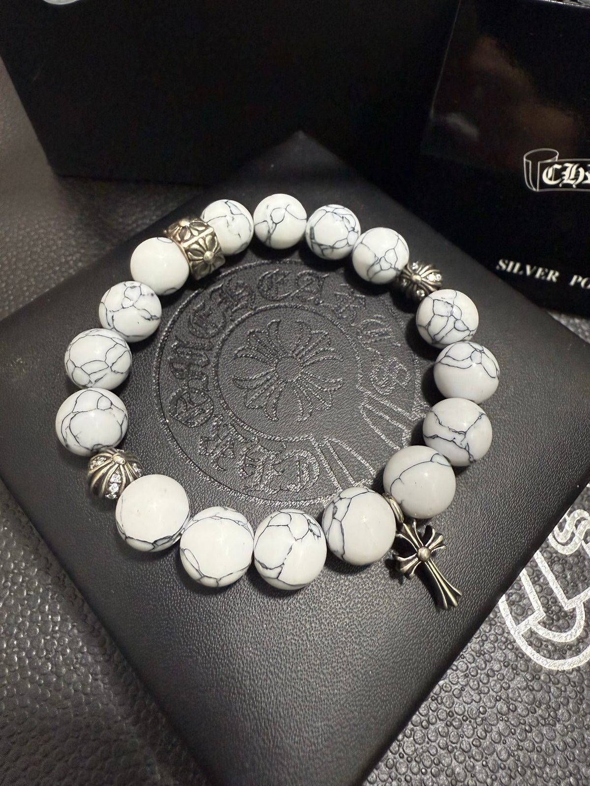 Gothic Emblem Jewelry Accessory in Antique Silver-Tone – Design 14 detail view