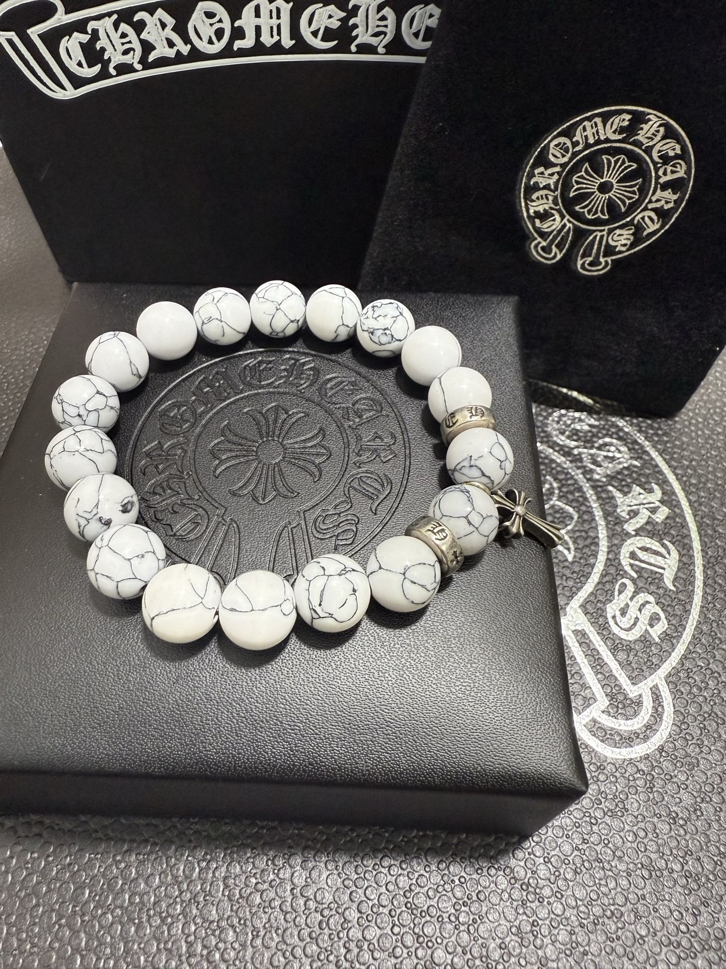 Gothic Emblem Jewelry Accessory in Antique Silver-Tone – Design 15 detail view
