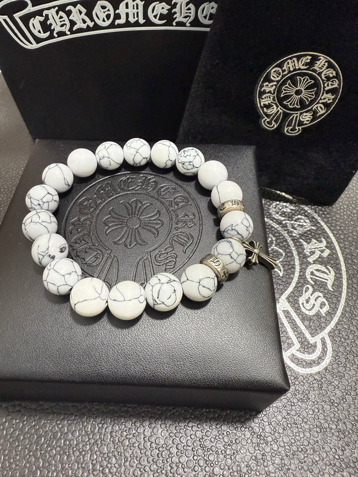 Gothic Emblem Jewelry Accessory in Antique Silver-Tone – Design 15 detail view