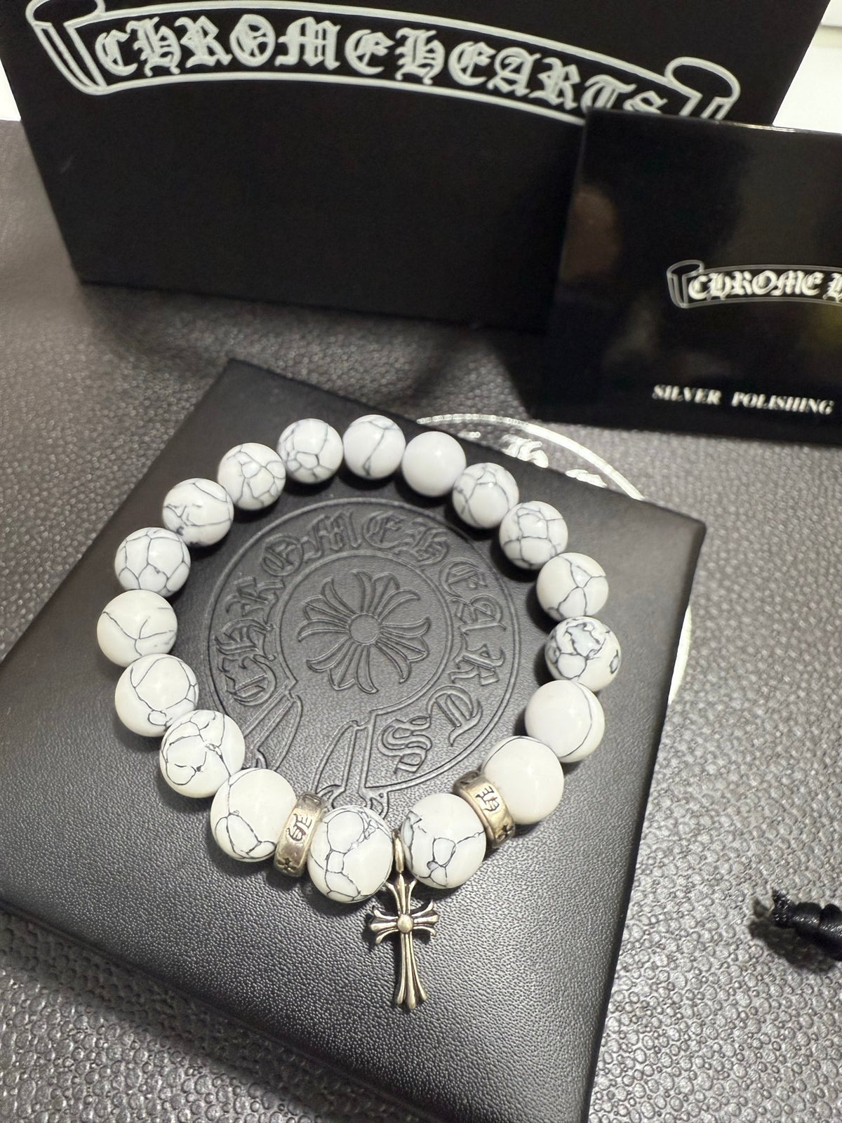 Gothic Emblem Jewelry Accessory in Antique Silver-Tone – Design 15 side detail