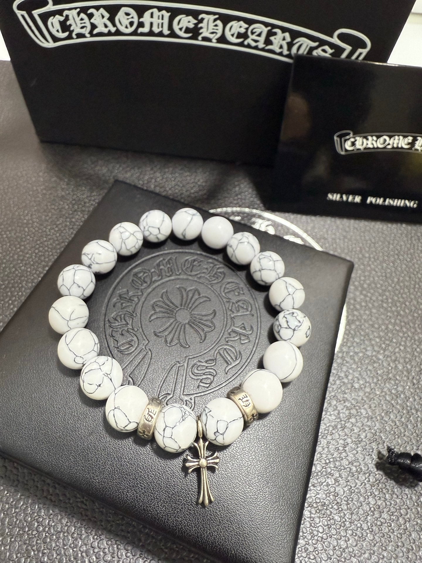 Gothic Emblem Jewelry Accessory in Antique Silver-Tone – Design 15 side detail