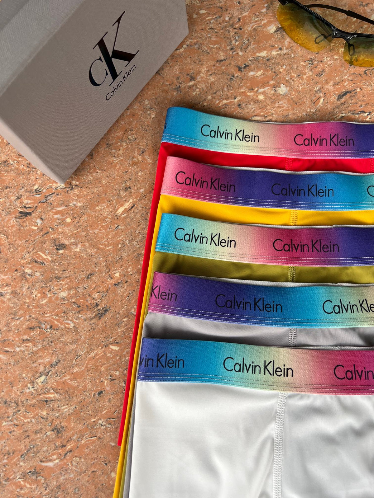 Calvin Klein Multicolour Logo Waistbands Men's Boxer Briefs - 3-Piece Box