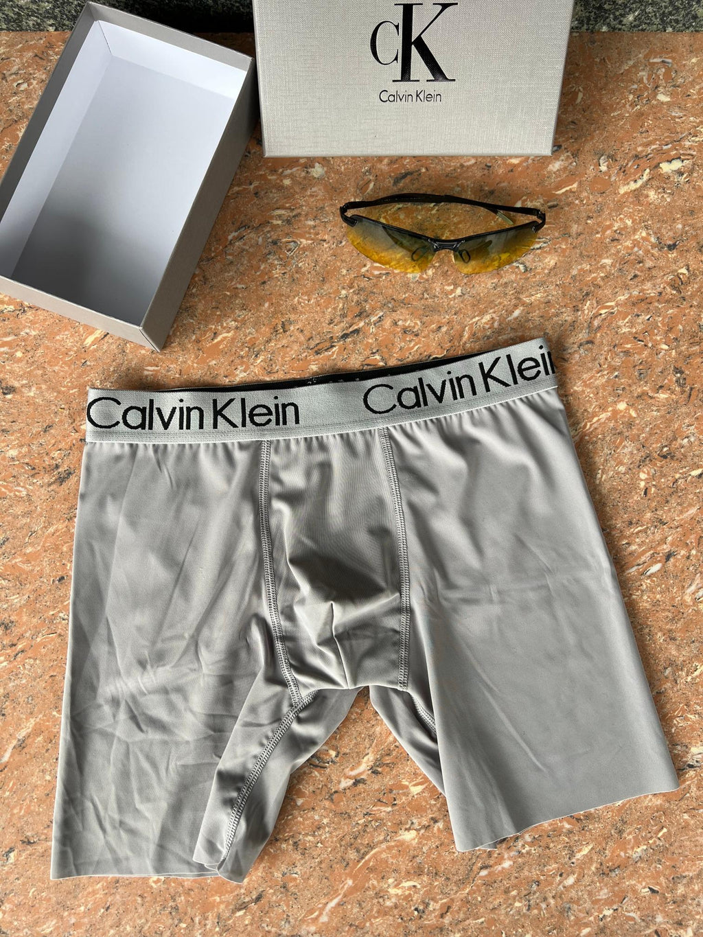 Calvin Klein Visible Branded Waistband Or Emblem Details Men's Boxer Briefs - 3-Piece Box