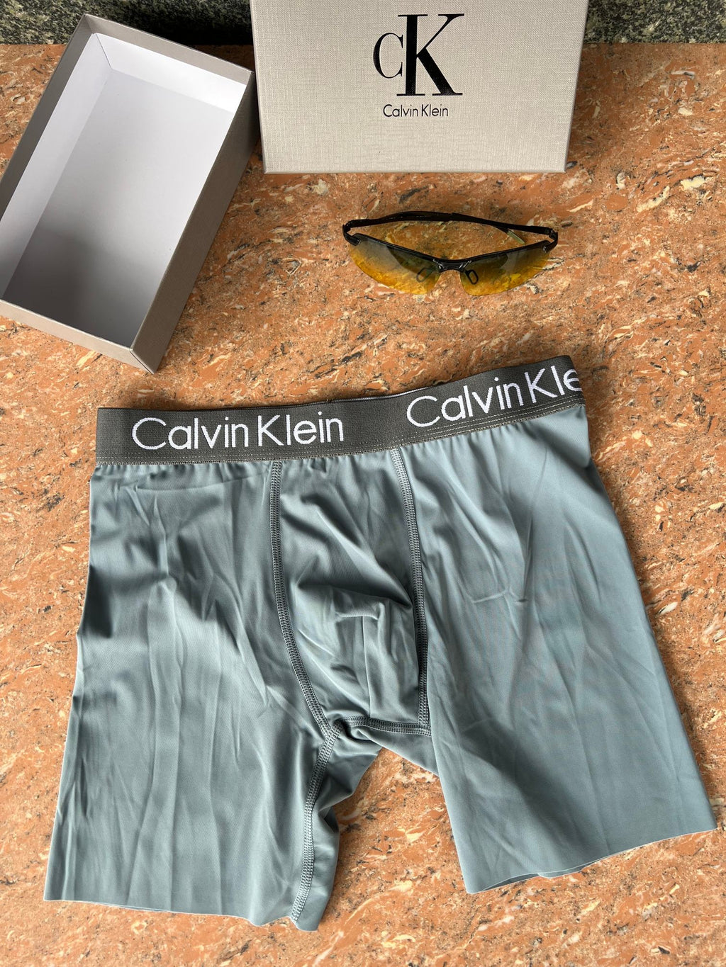 Calvin Klein Logo Waistbands Men's Boxer Briefs - 3-Piece Box
