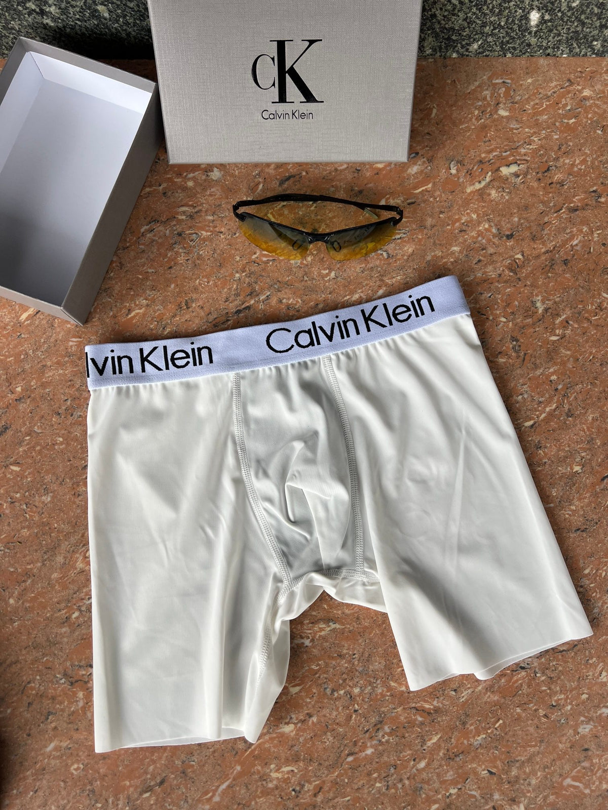 Calvin Klein Logo Waistbands Men's Boxer Briefs - 3-Piece Box