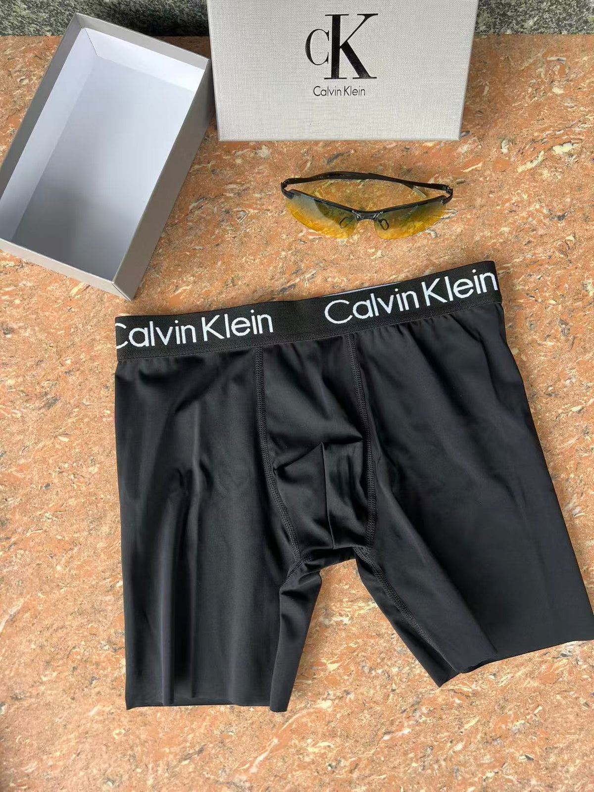 Calvin Klein Visible Branded Waistband Or Emblem Details Men's Boxer Briefs - 3-Piece Box
