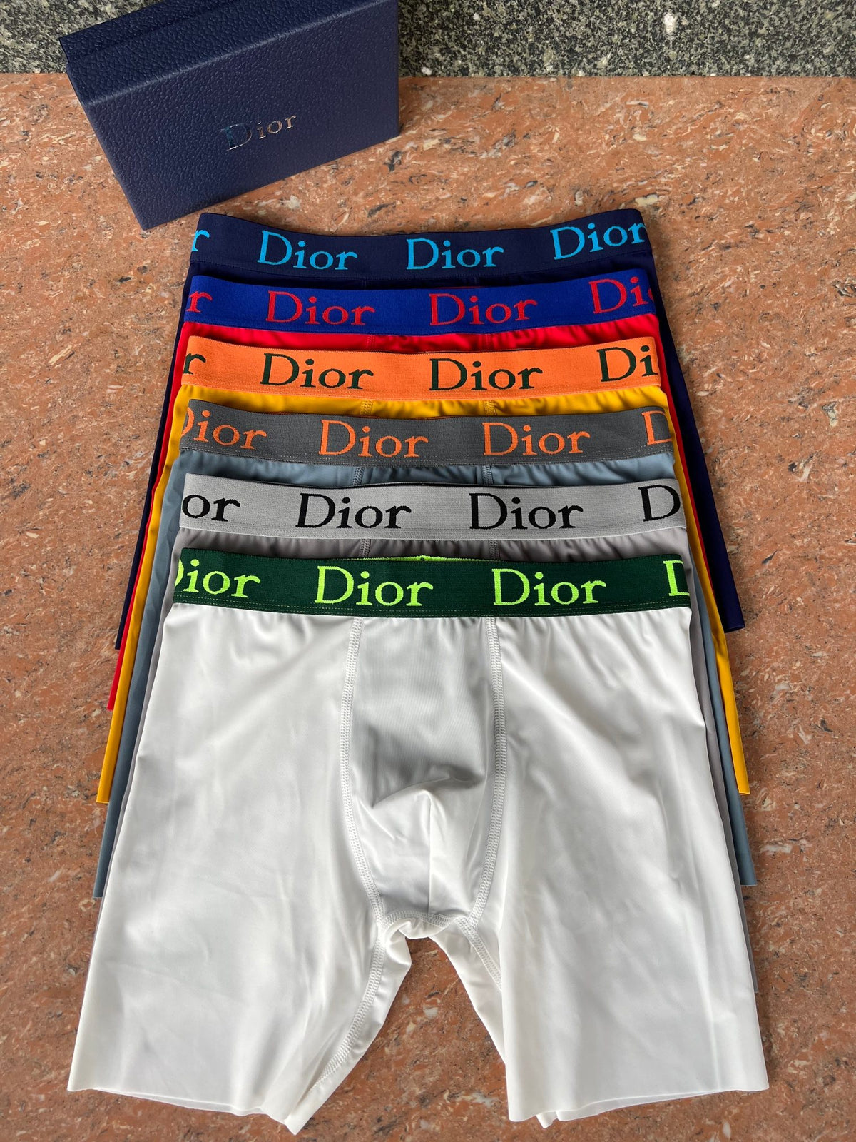 Dior Visible Branded Waistband Or Emblem Details Men's Boxer Briefs - 3-Piece Box
