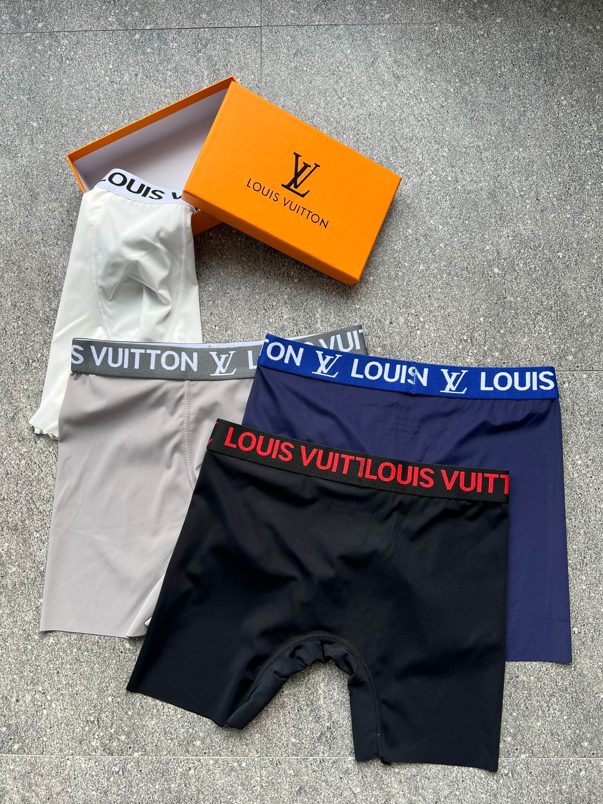 Louis Vuitton Visible Branded Waistband Or Emblem Details Men's Boxer Briefs - 3-Piece Box