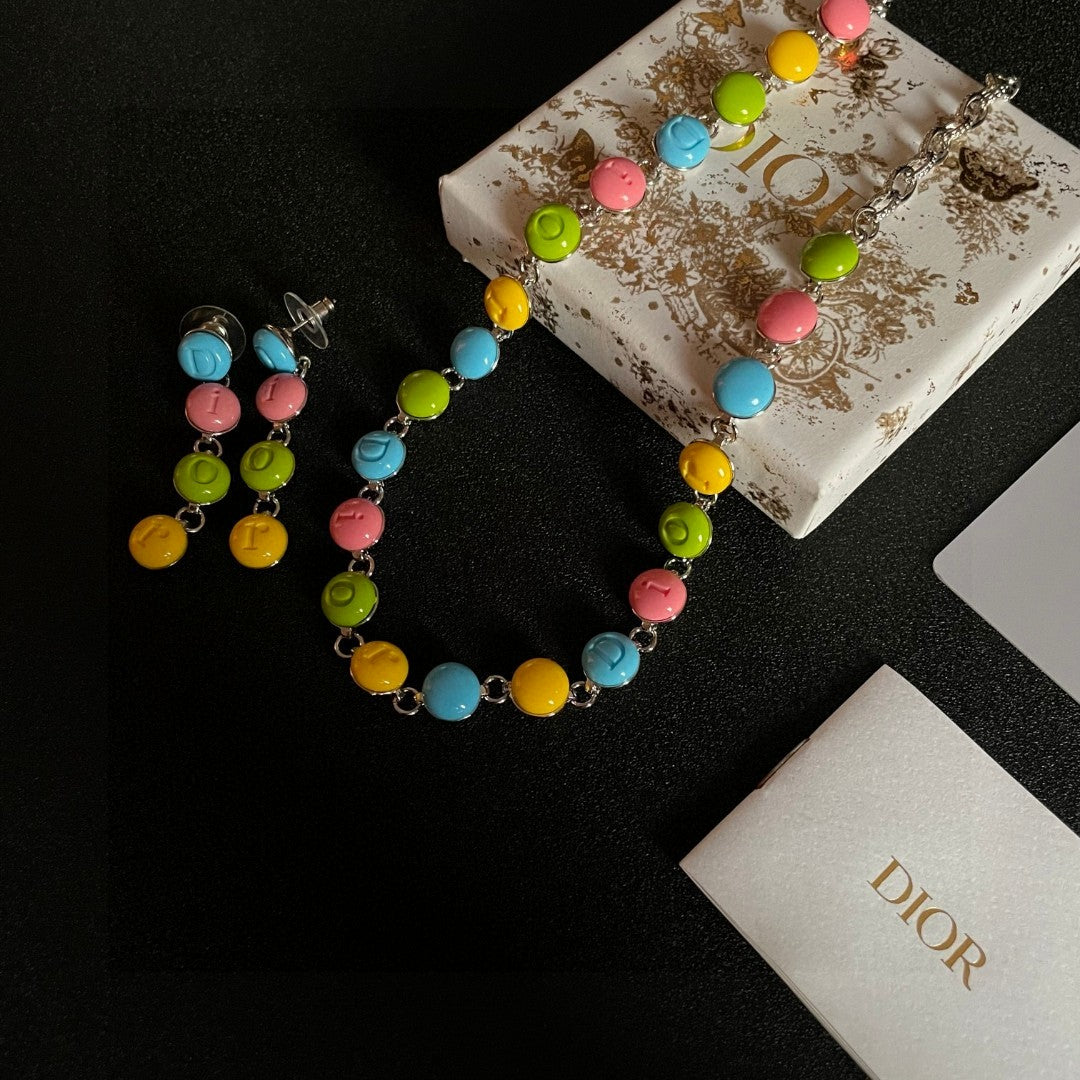 Graphic Letter Motif Statement Earrings in Polished Metal-Tone – Design 027 side detail